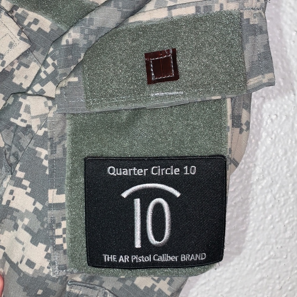 VINTAGE Genuine US Military field camo army green tan jacket Sz S patch pockets - Picture 9 of 12